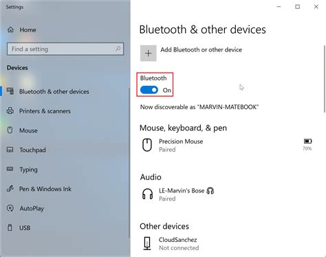 Enabling Bluetooth on a computer